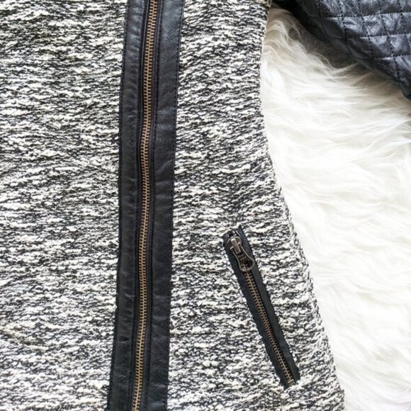 Anthropologie Cartonnier Tela Moto Jacket tweed Size XXS - Picture 8 of 8